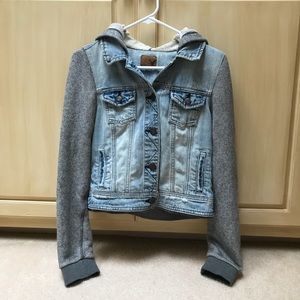American Eagle Denim Jacket with hood
